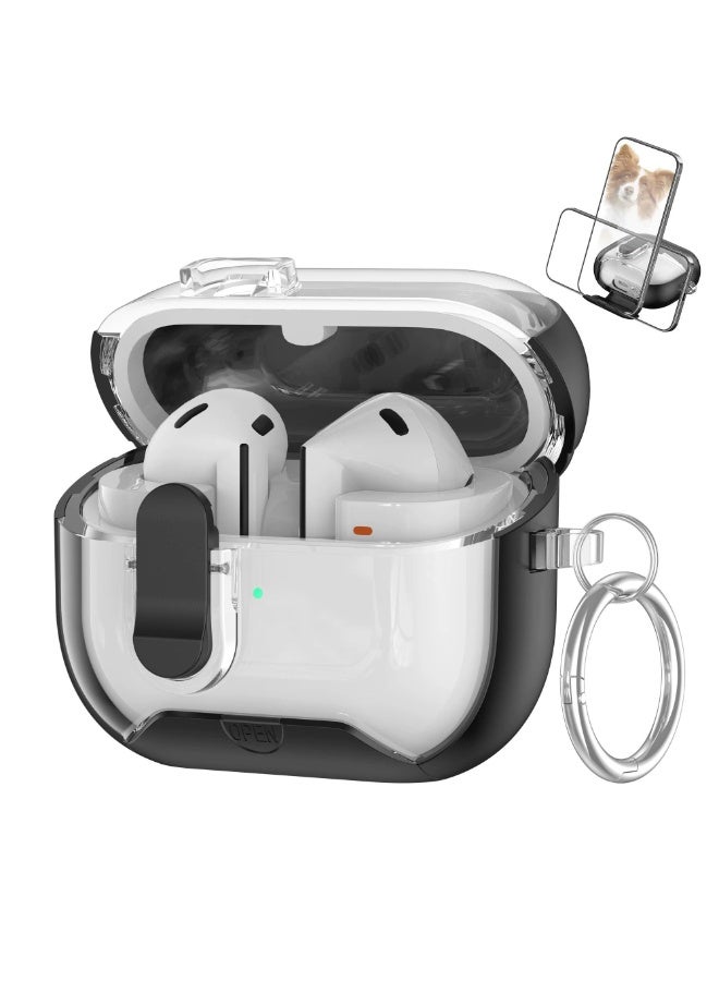 Fekra Compatible with Samsung Galaxy Buds 3 Pro/Buds 3 Case Full-Body Shockproof (Secure Lock) Galaxy Buds 3 & Galaxy Buds 3 Pro (2024) with Carabiner - Image 1